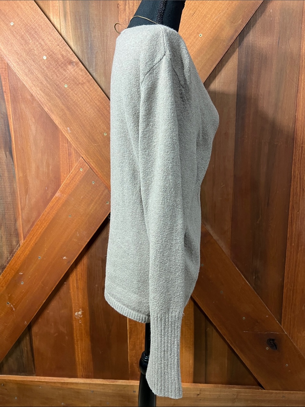 Treasure & Bond V-Neck Sweater in Taupe - Picture 6 of 6